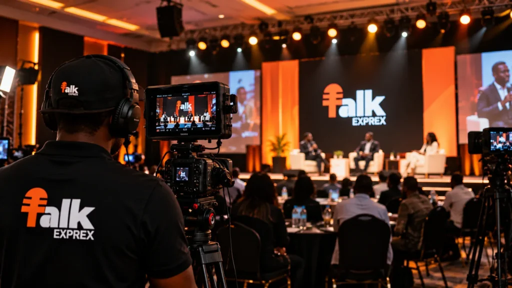 TalkExprex team covering a live event
